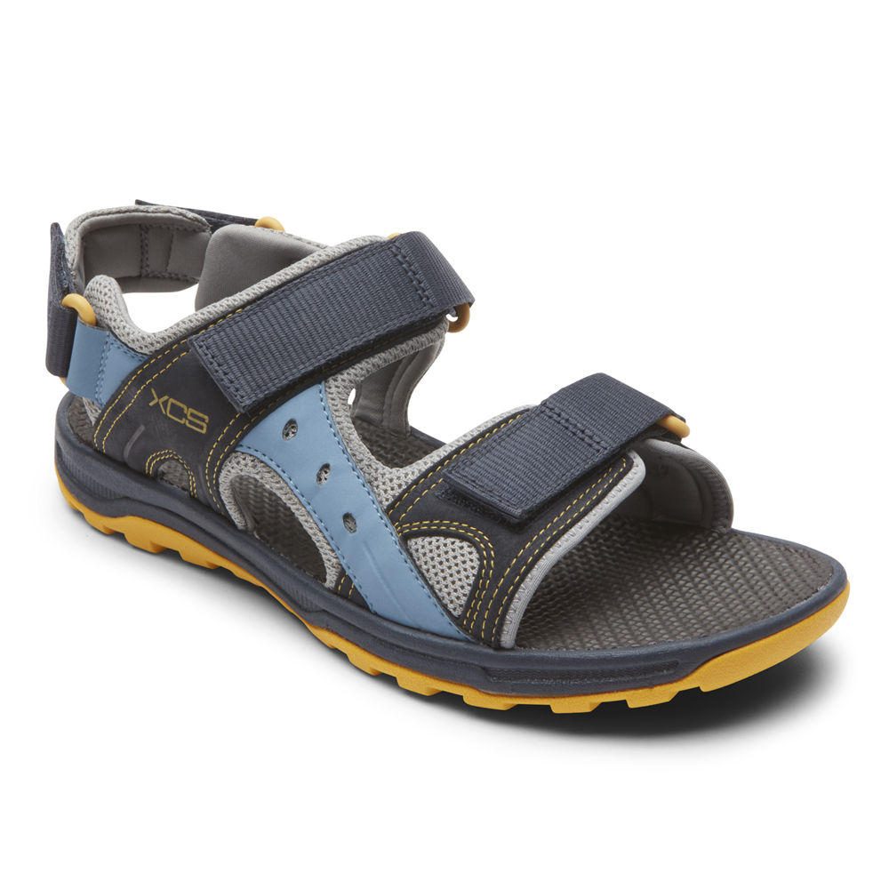 Rockport Sandaler Herre Blå - Trail Technique Adjustable Velcro - CUYD98107